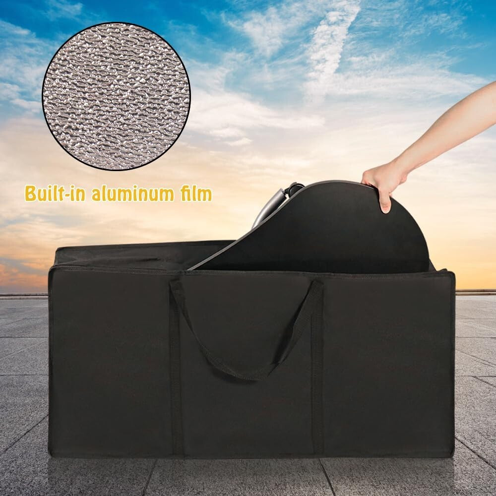 Professional Nail Desk with Lockable Wheels & Vented Surface - 36''x 16'' Black