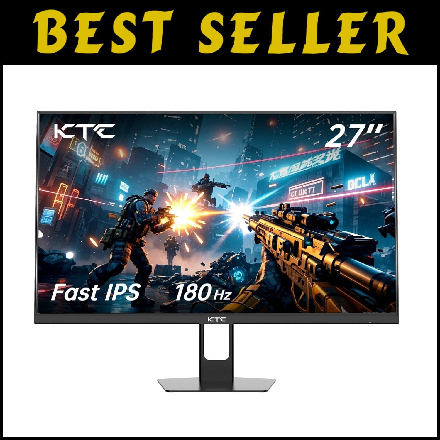 27-Inch 180Hz Gaming Monitor with 1ms Response Time & Fast IPS Technology