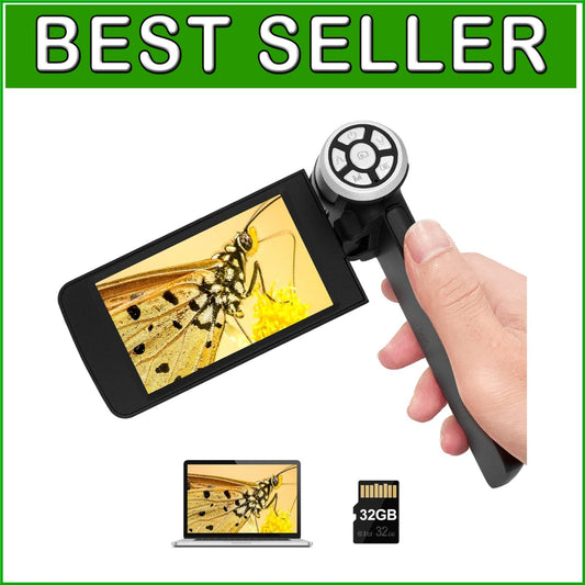 Lightweight USB Digital Microscope with 200x Magnification - Ideal for Beginners