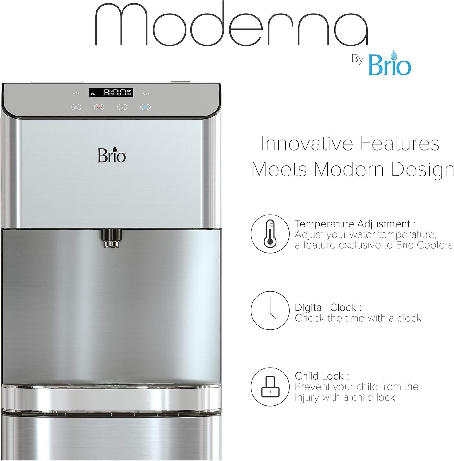 Self-Cleaning Bottleless Water Cooler Dispenser with Advanced Filtration System