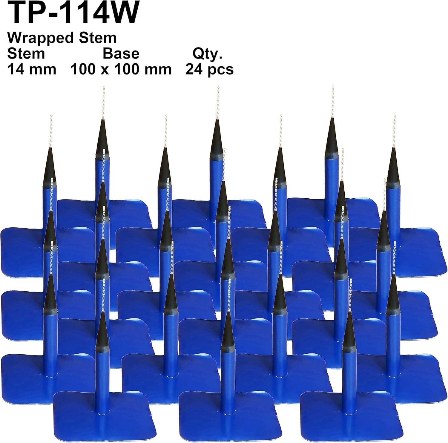 Efficient Tire Repair Kit - 24 Pcs Wrapped Stem & Patch Combo for Quick Repairs