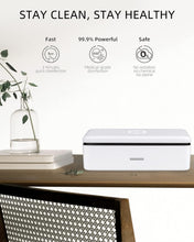 Load image into Gallery viewer, Modern UV Sanitizer Box – Keep Phones &amp; Jewelry Germ-Free with Auto-Off Safety