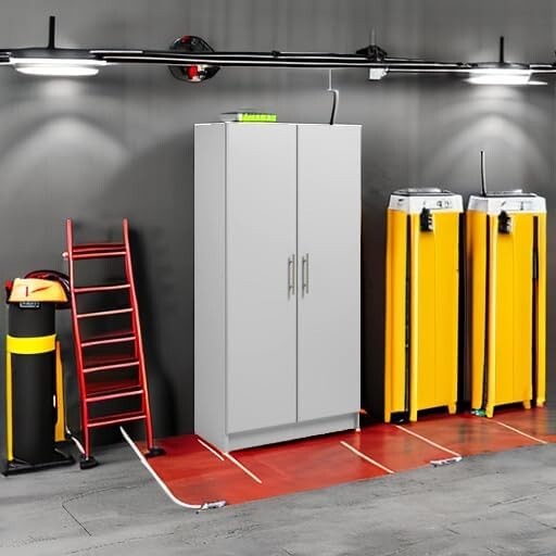 Versatile 2-Door Pantry and Garage Storage Cabinet, Adjustable Shelves 32" Wide