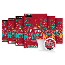 Load image into Gallery viewer, Rich Mardi Gras Blend Coffee - Medium-Dark Roast K-Cup Pods with Caramel Finish