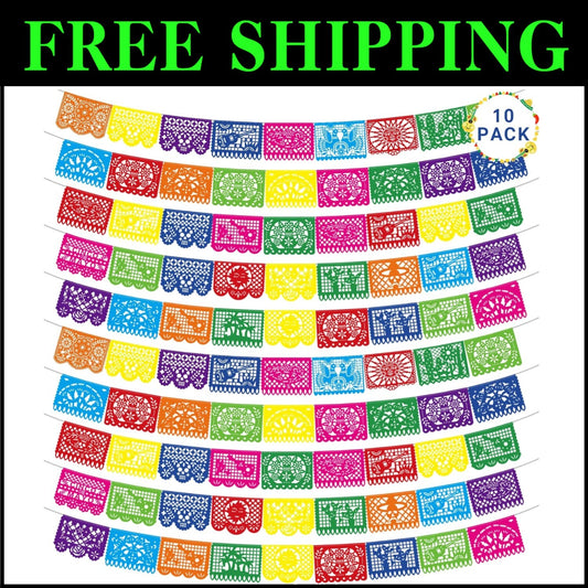 Durable Plastic 180 FT Cinco De Mayo Banner Set – Perfect for Party Spaces