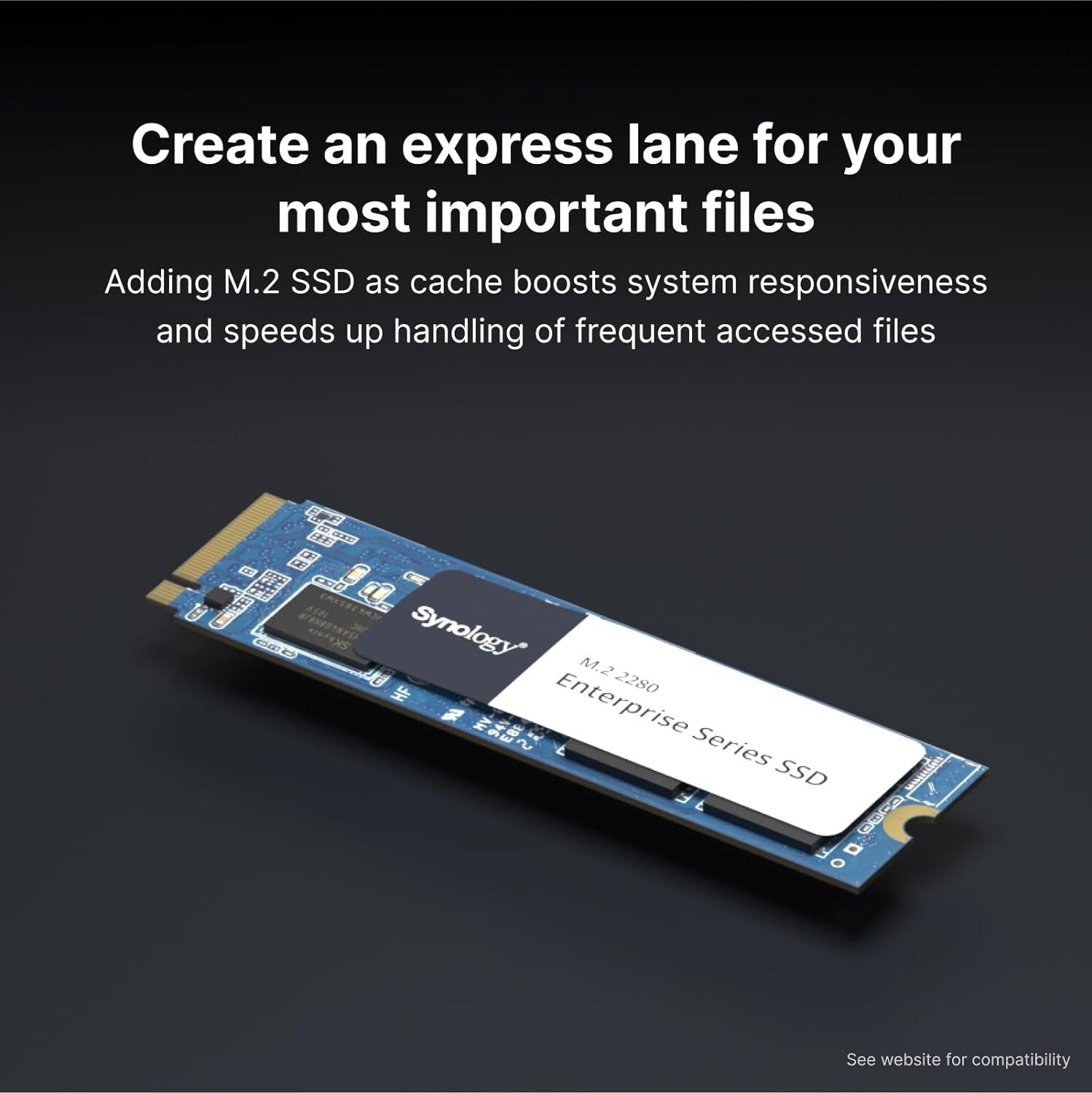 Professional-grade M.2 2280 NVMe SSD - 400GB for Lightning-Fast NAS Performance