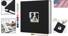 Load image into Gallery viewer, Durable Self-Adhesive Linen Photo Album - 60 Pages for Photographs and Keepsakes