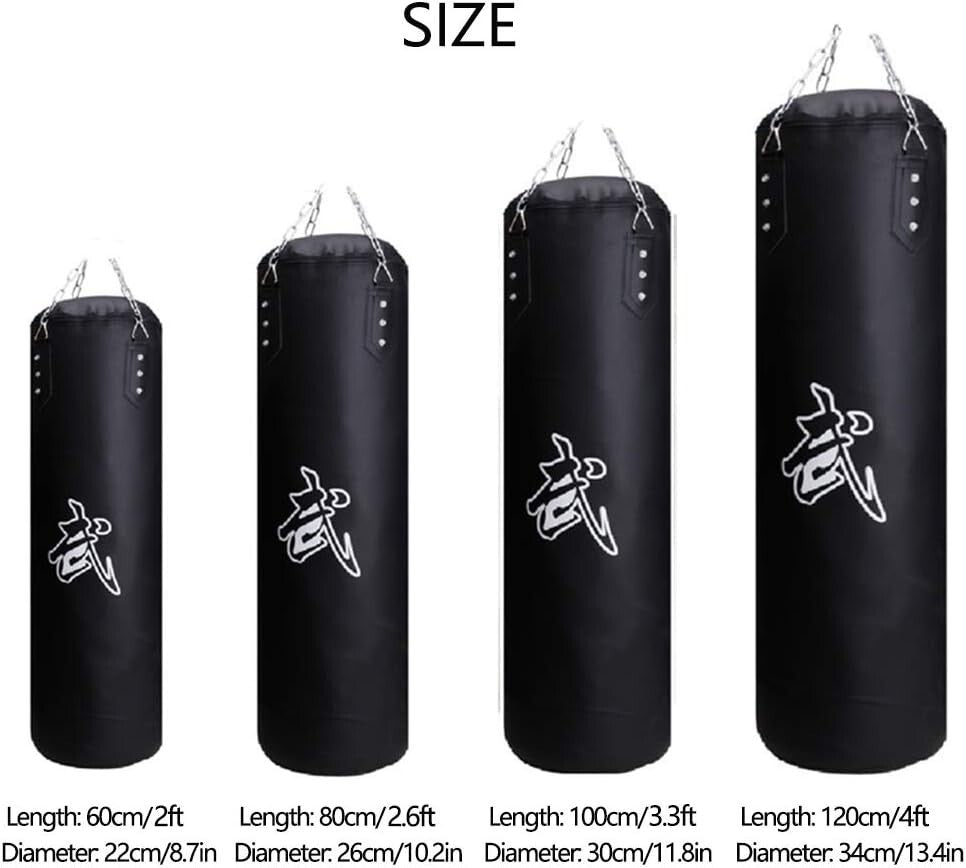 Complete Indoor Boxing Set: 4ft Heavy Bag, Gloves & Accessories for All Ages