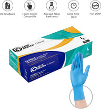 Load image into Gallery viewer, SafeHealth Nitrile Gloves - Flexible, Comfortable, and Latex-Free for All Tasks