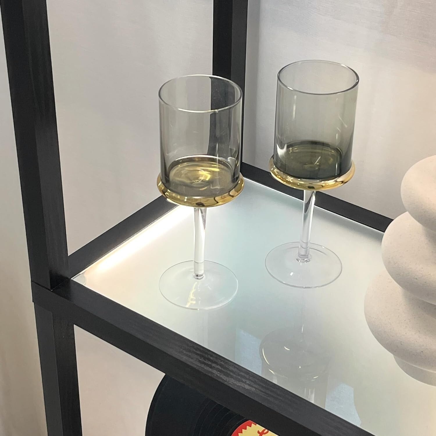 Children's Fantasy Pro LED Display Shelf with 4 Glass Shelves and Smart Lighting