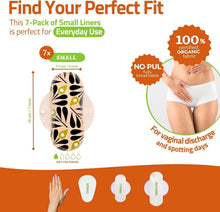 Load image into Gallery viewer, Eco-Friendly Organic Cotton Panty Liners for Women - 7-Pack Reusable Comfort