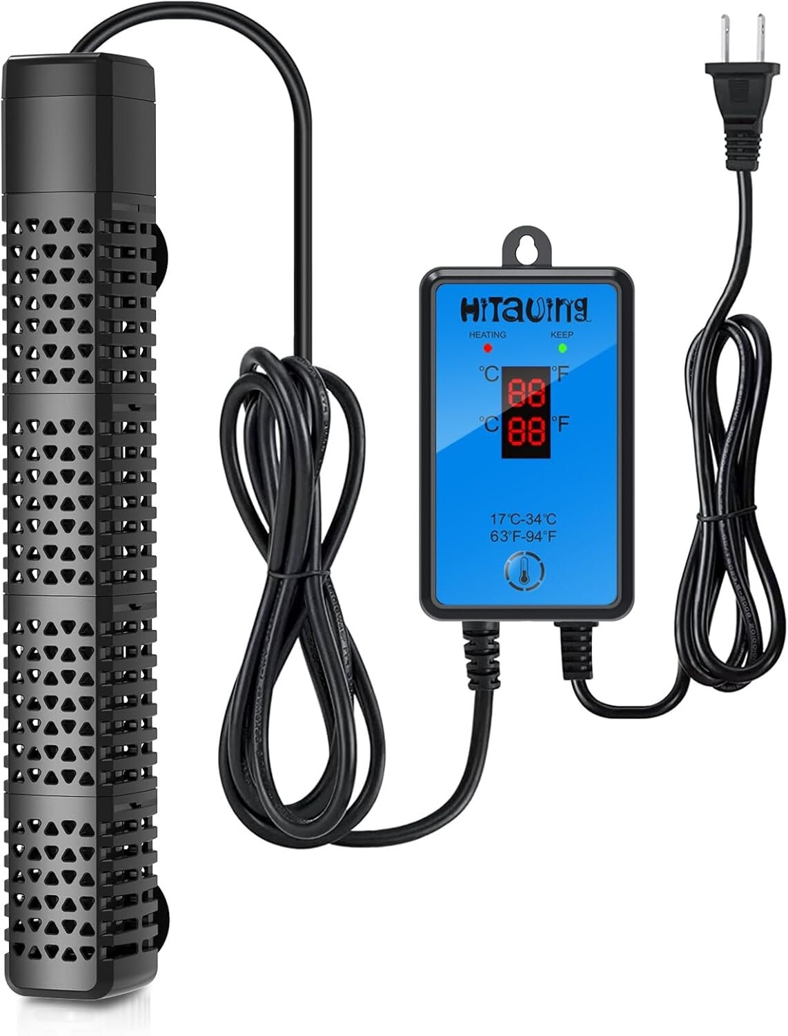 Smart Temperature Control Aquarium Heater 300W - Ideal for Freshwater/Saltwater