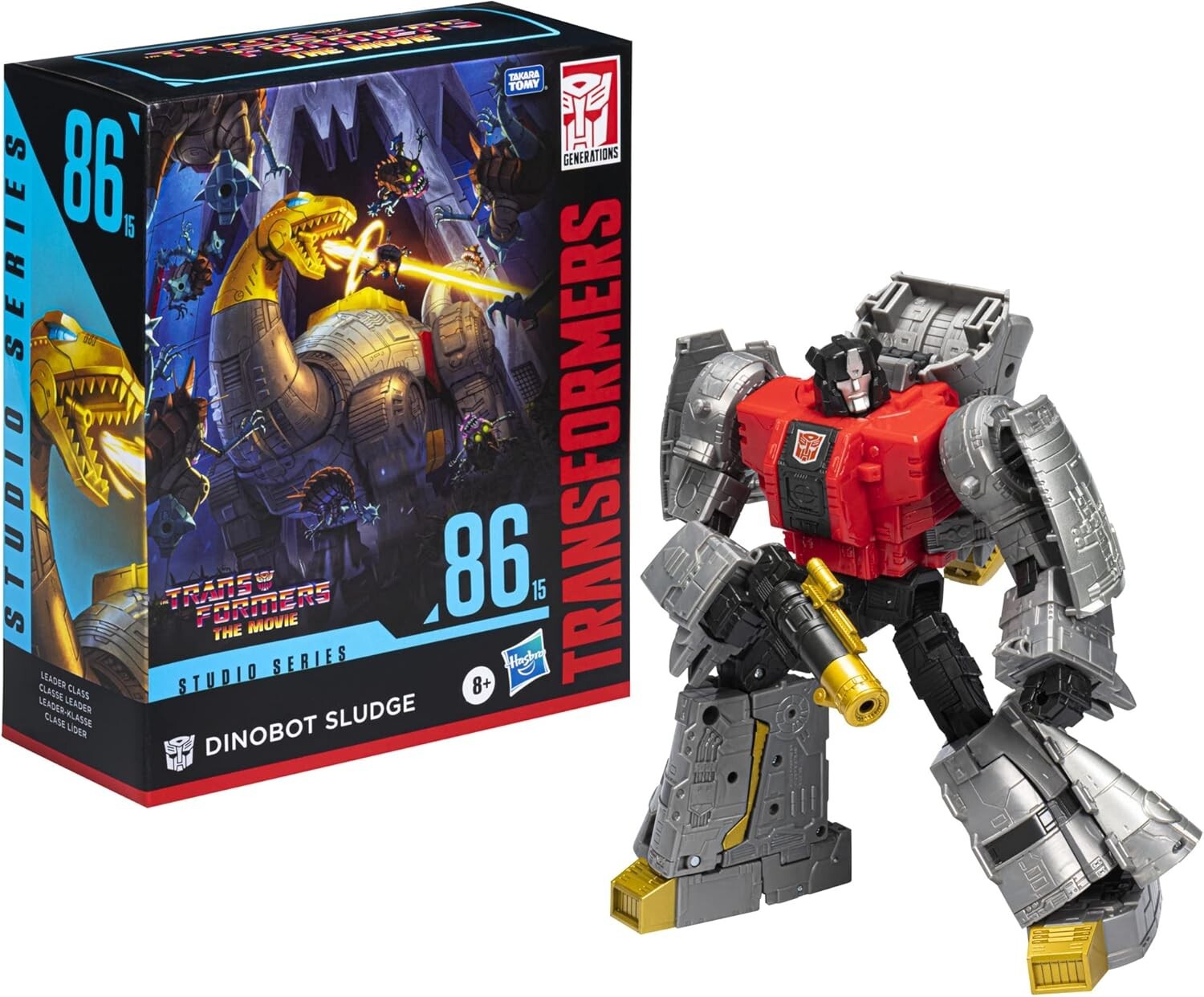 8.5-Inch Studio Series Leader Class Dinobot Sludge - Transforming Action Figure