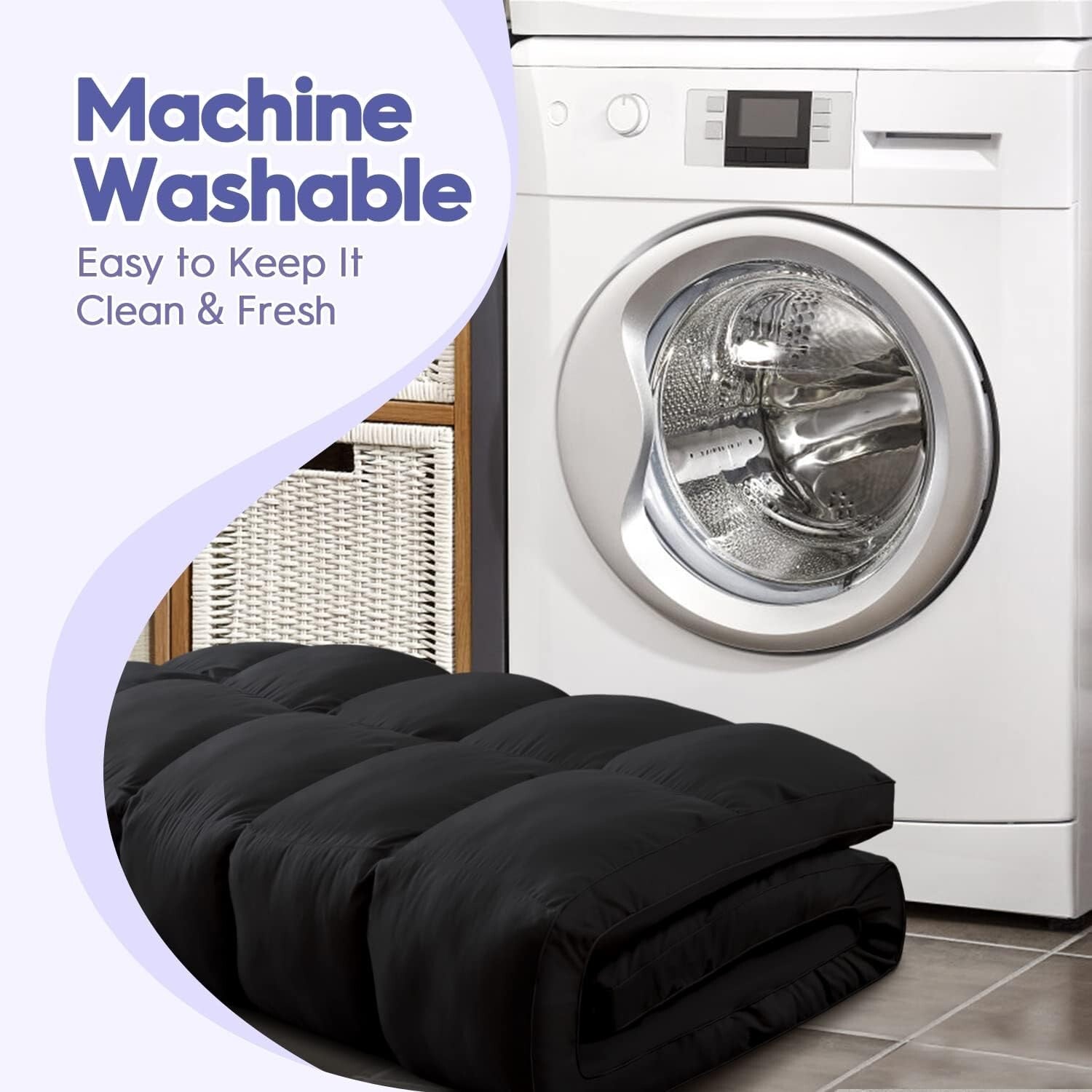 Cozy Down Alternative California King Mattress Pad - King Size with Deep Pocket