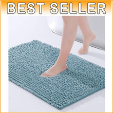 Load image into Gallery viewer, Luxurious 36"x24" Chenille Bath Mat - Soft, Absorbent &amp; Non-Slip Safety Rug