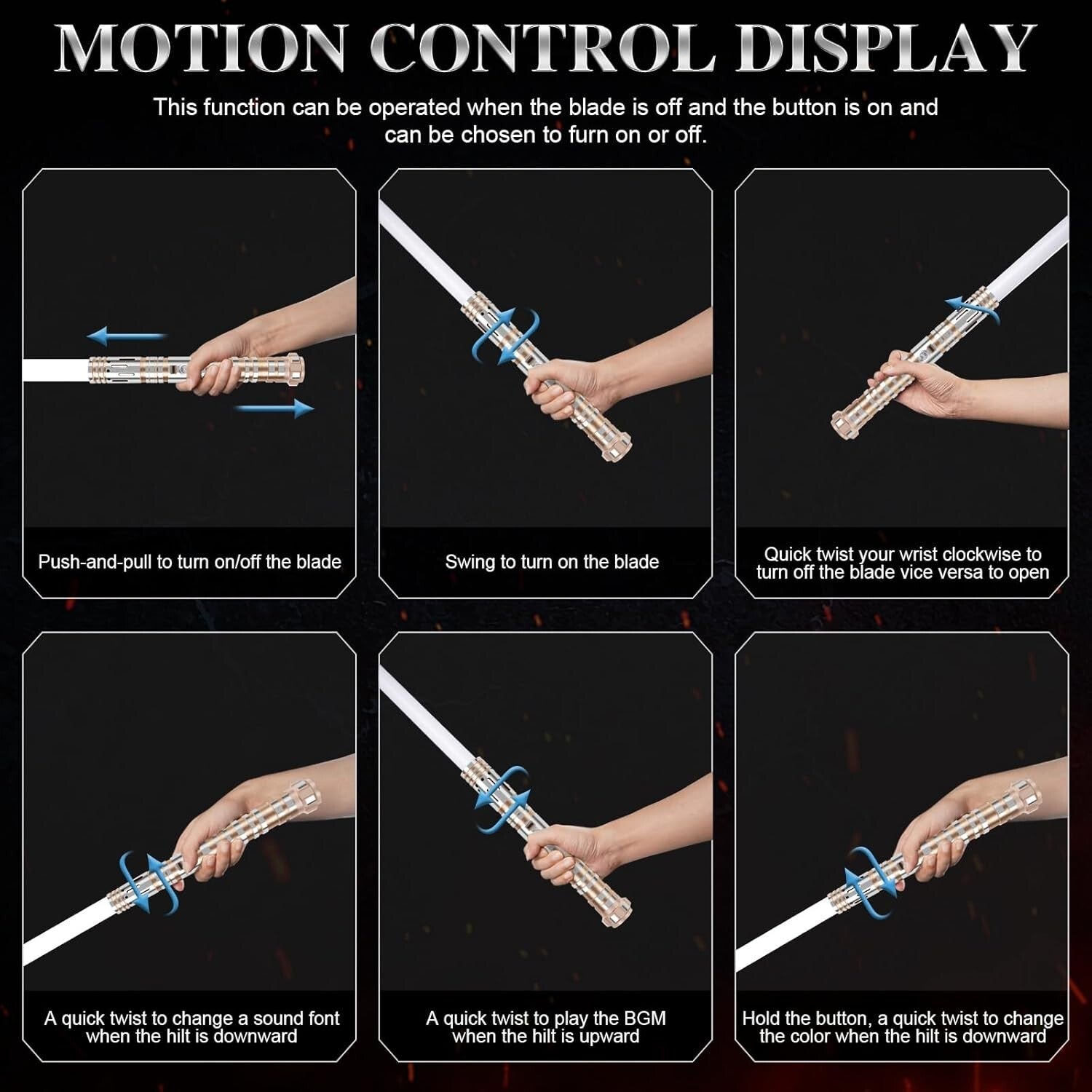 Realistic Metal Hilt RGB Lightsaber - Smooth Swing & Heavy Duty Design