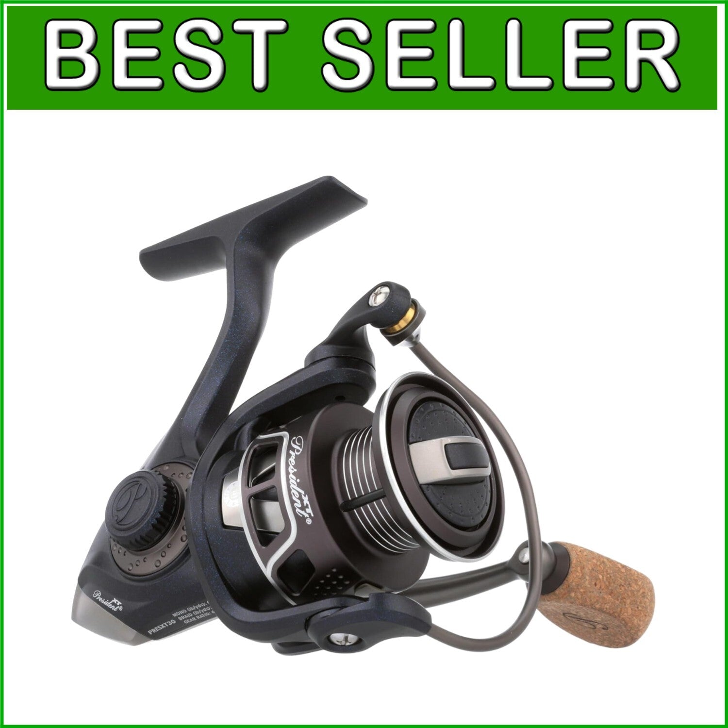 New Model President XT Spinning Reel - Stainless Steel for Smooth Fishing