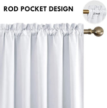 Load image into Gallery viewer, Modern White Curtains for Living Room - Thermal Insulated &amp; Noise Reducing