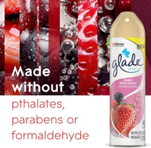 Load image into Gallery viewer, Refreshing Bubbly Berry Air Freshener, 12 Aerosol Cans, 8 Oz Each - Mood Booster