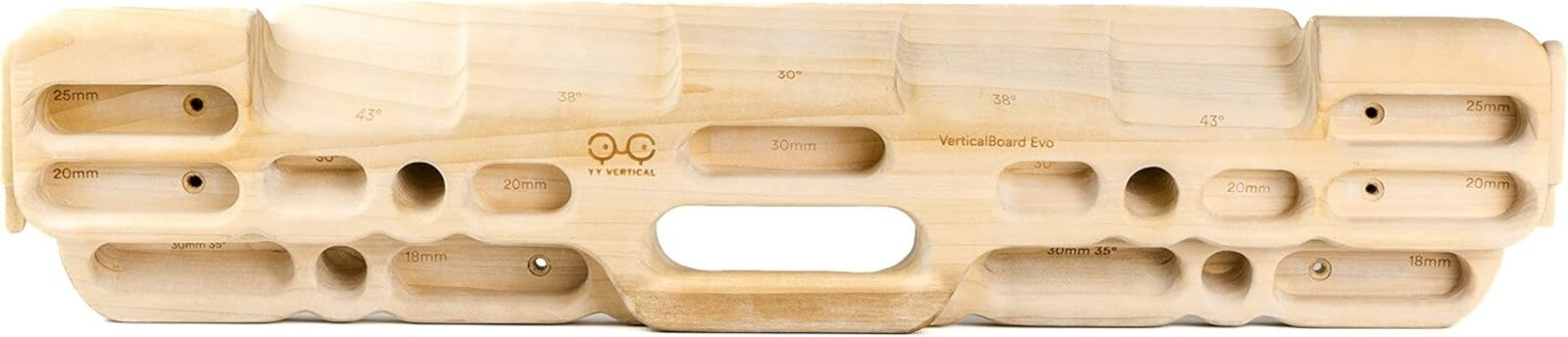 Durable Poplar Climbing Hangboard with Asymmetrical Holds - For Serious Training