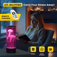 Load image into Gallery viewer, 16-Color Changing Jellyfish Aquarium Lamp - LED Night Light with Remote Control