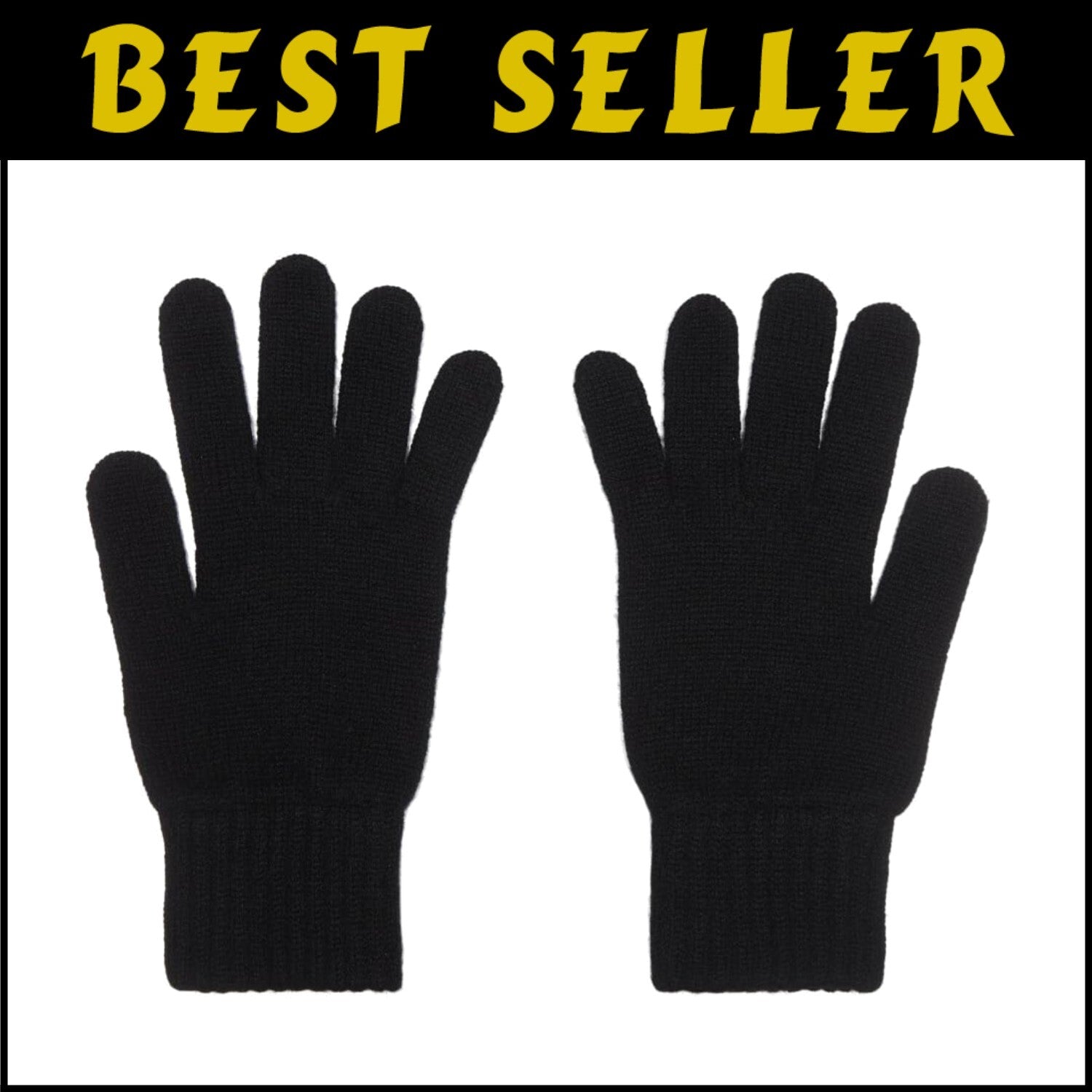 Elegant One-Size Cashmere Gloves - Handcrafted in Scotland, Winter Essential