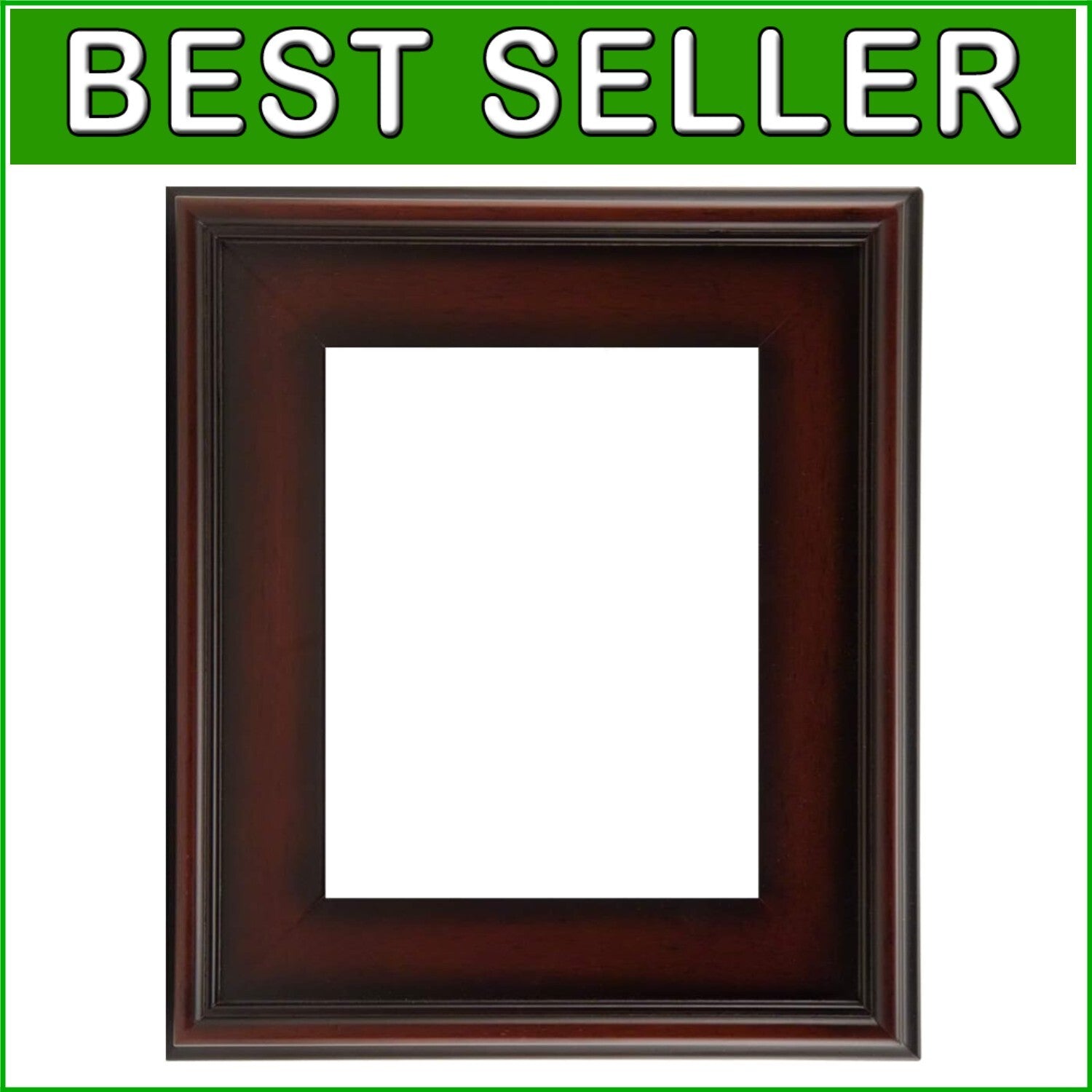 Professional 8x10 Picture Frame in Mahogany – Ideal for Canvas Art Display