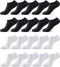 Load image into Gallery viewer, 10-20 Pairs Thin Cotton Low Cut Ankle Socks - Premium Comfort Multipack