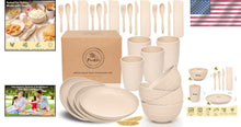 Load image into Gallery viewer, Lightweight and Unbreakable Dinnerware Set - Microwave &amp; Dishwasher Safe for 4