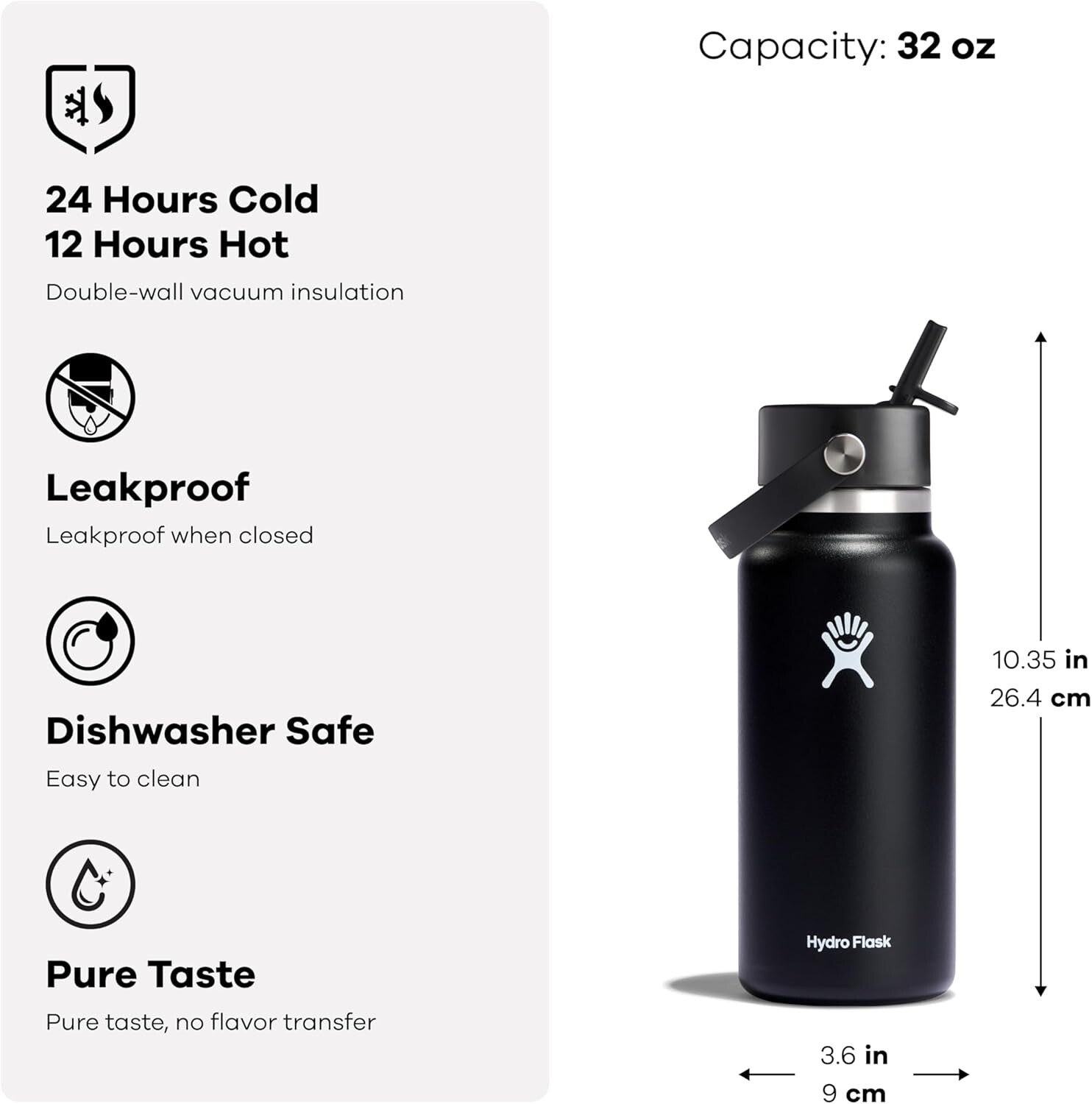 Black Cherry Rose Gold Insulated Water Bottle - 24 Hours of Cold Refreshment