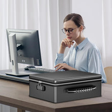 Load image into Gallery viewer, Heat Insulated Portable Document Safe - Fireproof- Water Resistant Lock Box