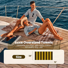 Load image into Gallery viewer, Lightweight Discover of Comfort - 6 Quick-Dry Turkish Beach Towels 70 x 38''