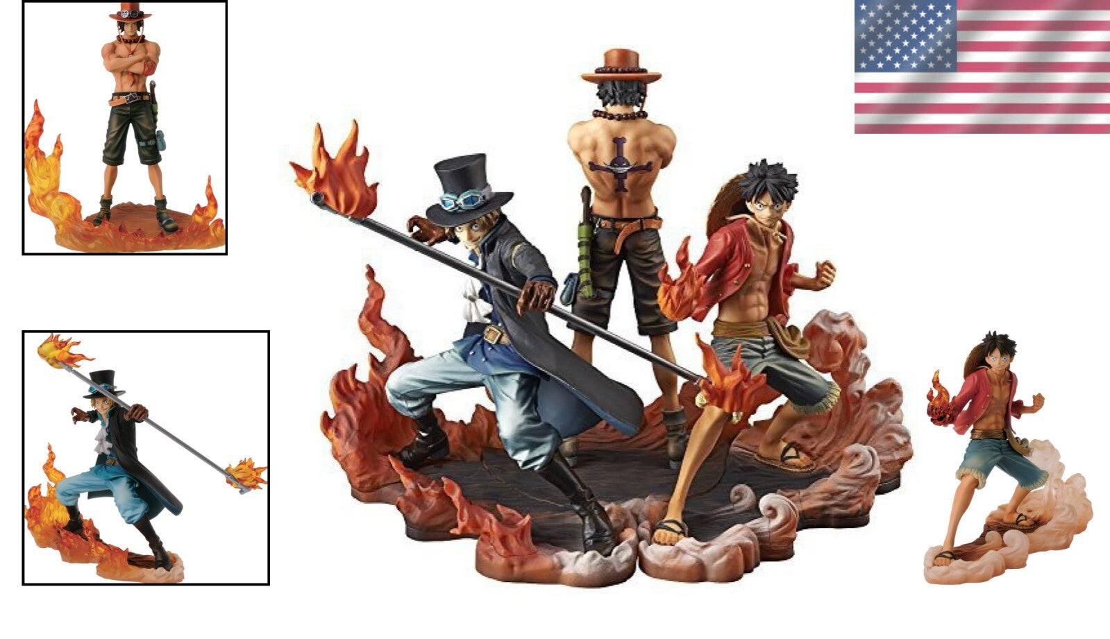 Intricately Crafted One Piece Brotherhood II Collection - Perfect for Displays