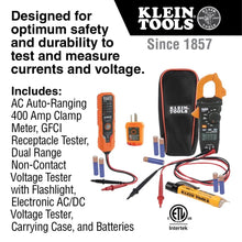 Load image into Gallery viewer, Versatile Electrical Test Kit with Non-Contact Voltage Detector &amp; Storage Pouch