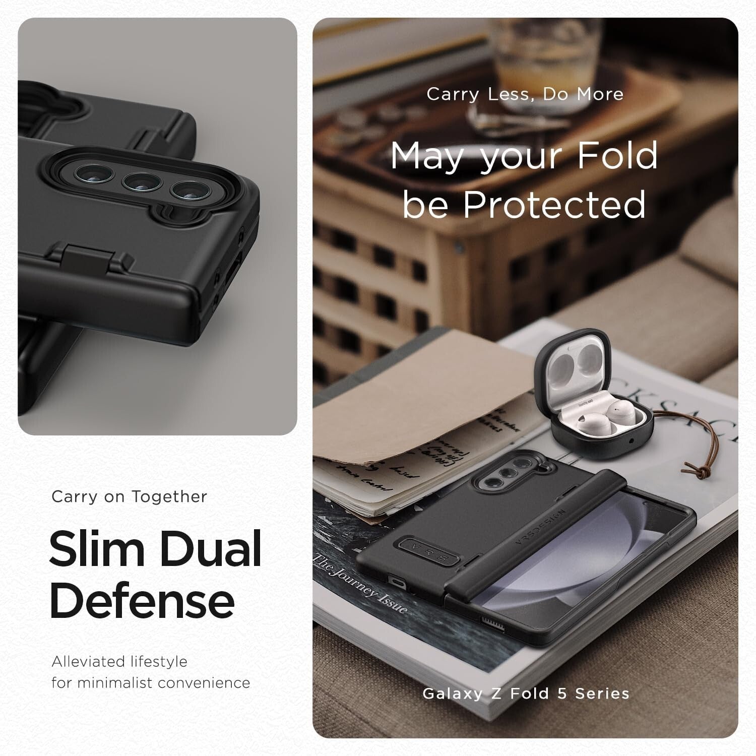 All-Around Protection Phone Case for Galaxy Z Fold 5 with Anti-Scratch Features