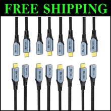 Load image into Gallery viewer, High-Performance USB C Extension Cable - 3.3Ft, 10-Pack 100W Fast Charging Power