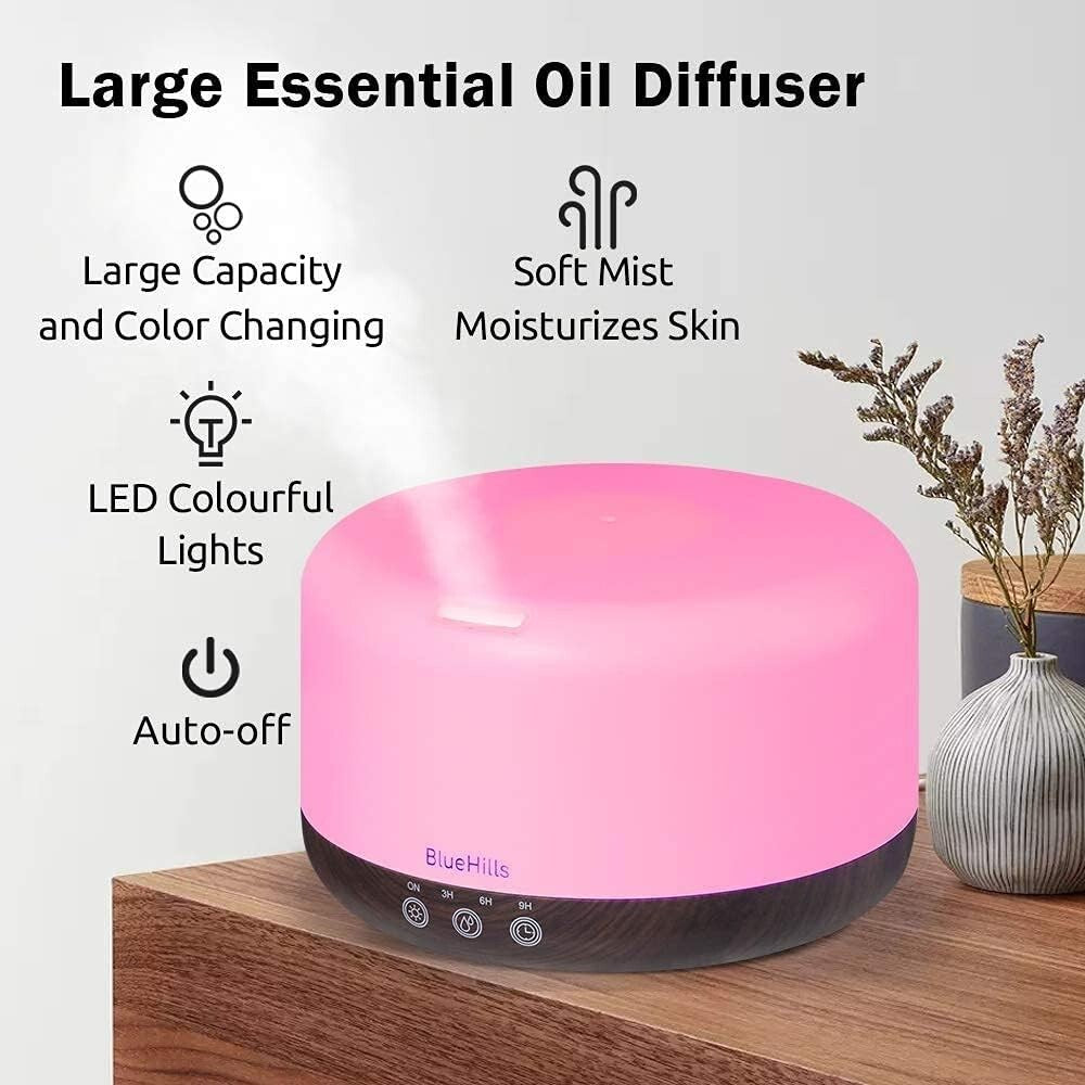 Large Capacity Humidifier and Aroma Diffuser with Auto Shut-Off - Gift Idea
