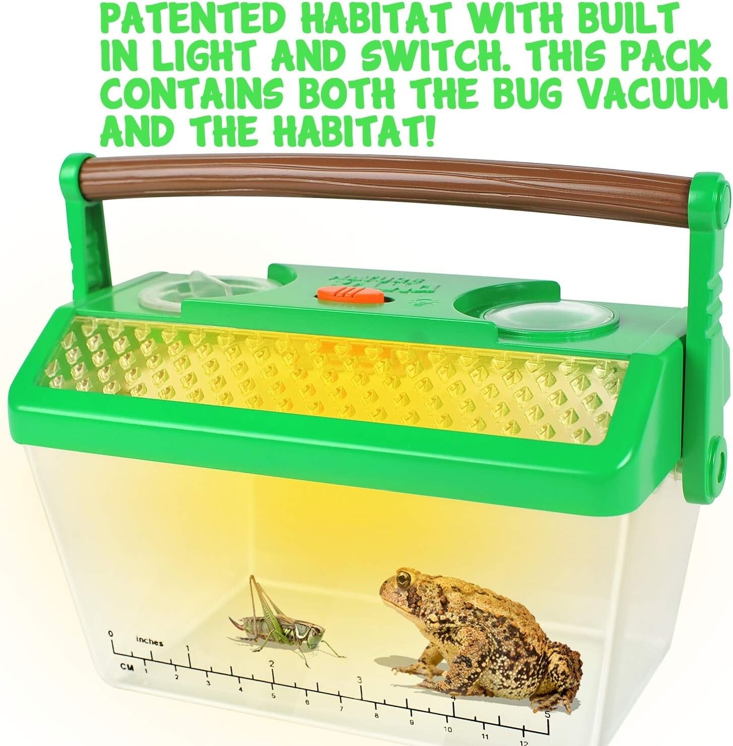 Eco-Friendly Bug Catcher Vacuum with LED Light - Complete Kids Exploration Kit