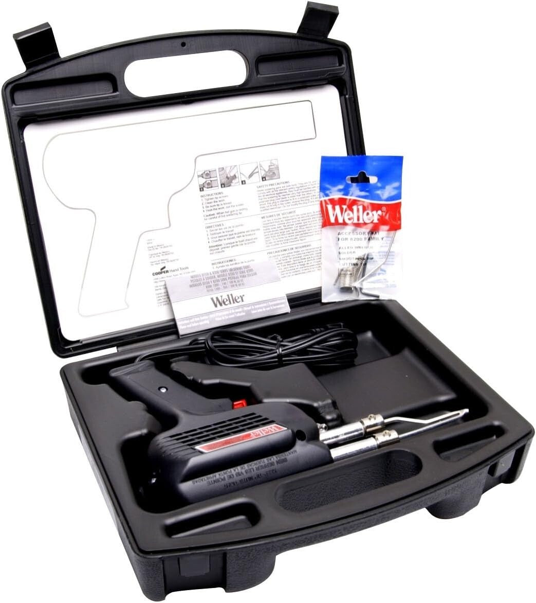 Rapid Heat Dual-Heat Soldering Gun Kit with Tips & Flux Brush - 7-Year Warranty