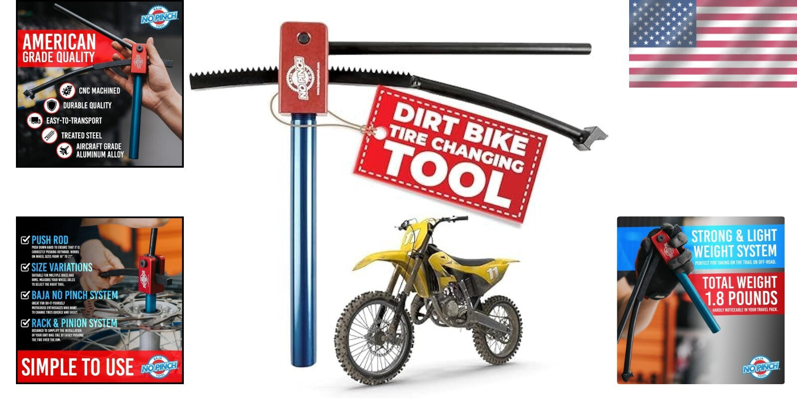 Effortless Tire Changes Kit - Original Dirt Bike Tools for Enduro Racing