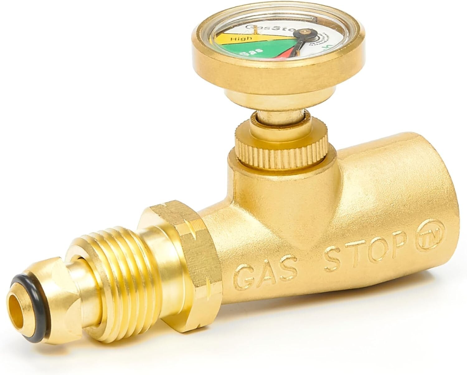 Enhanced Propane Gas Gauge for Class A & C RVs - Safety Shut-Off Included