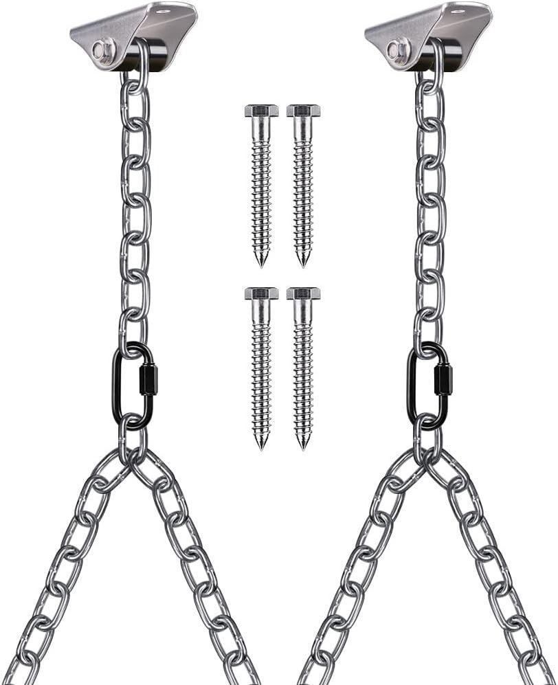 Durable 81" Hanging Chain Kit with Carabiners - Perfect for Swings & Hammocks