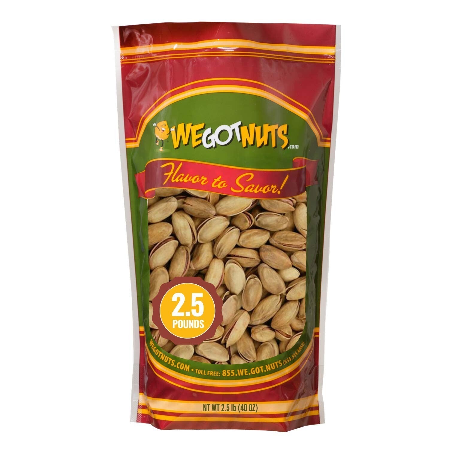 Premium Turkish Antep Pistachios - 2.5lbs Kosher Nutty Delight in Resealable Bag