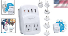 Load image into Gallery viewer, Multi-Device Travel Adapter with Quick Charge 3.0 - Compact &amp; Lightweight Design