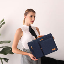 Load image into Gallery viewer, 360 Protective Laptop Shoulder Bag, 15-15.6 inch - Stylish Navy Blue Option