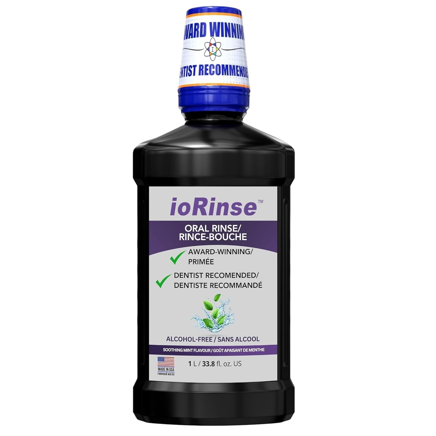 Fast-Acting ioRinse MR Mouthwash - Trusted Relief for Ulcers & Dry Mouth - 1L