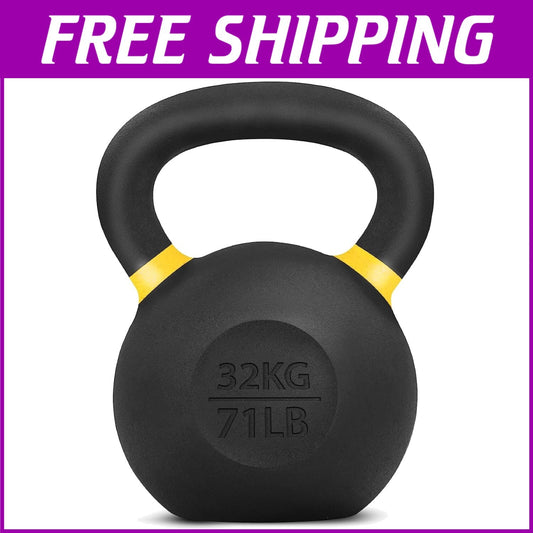 Heavy-Duty Kettlebell with Wide Handle for Strength and Endurance Training