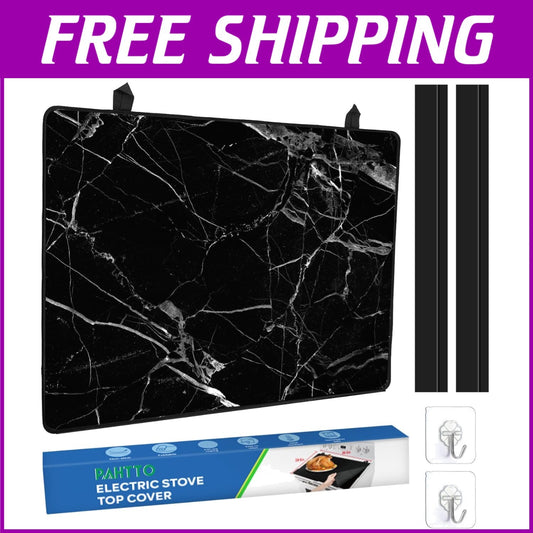 Extra-Large Heat Resistant Glass Stove Top Cover - Dishwasher Safe & Decorative