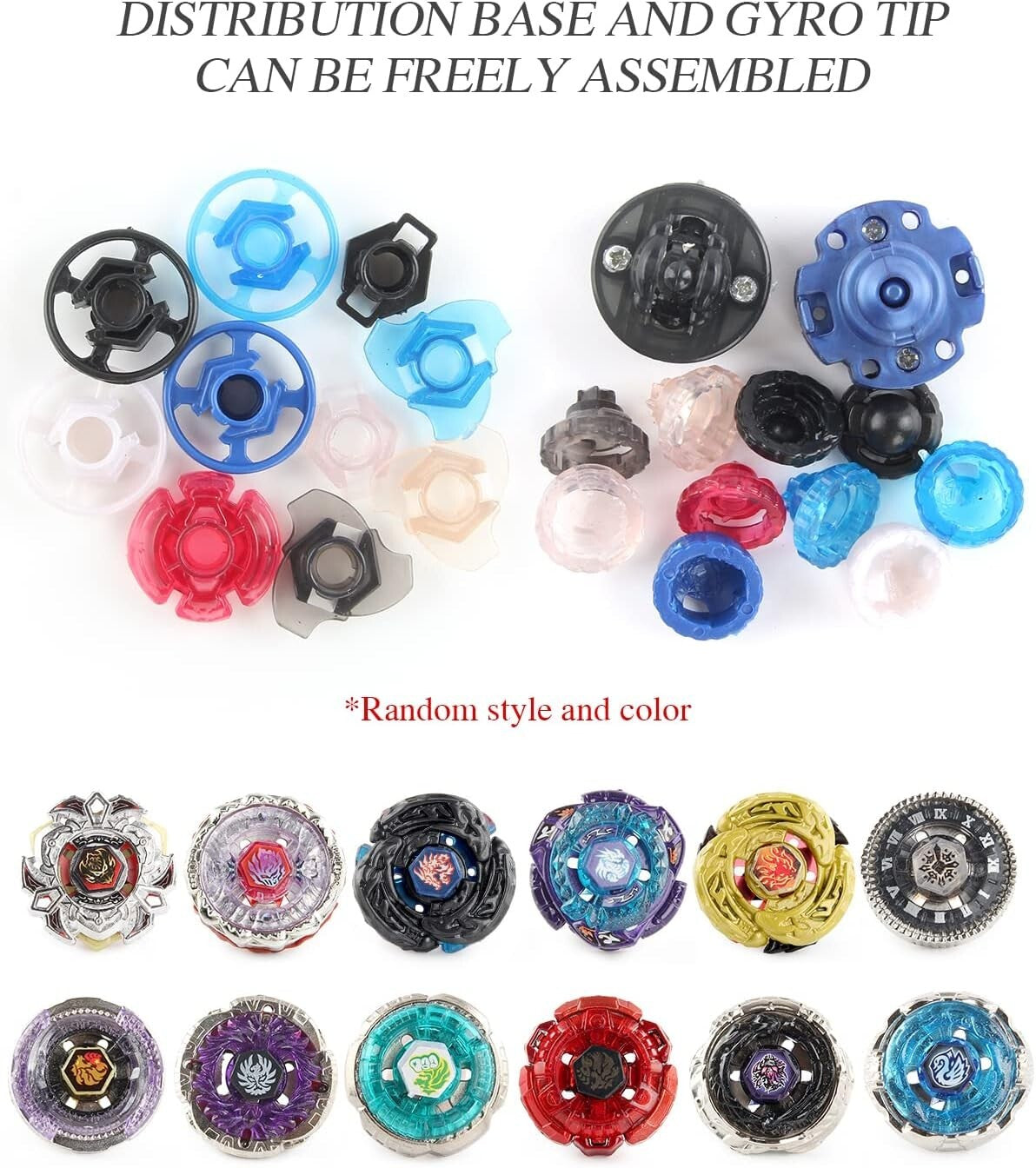 Battling Top Toy Set with 12 Spinning Tops & 3 Launchers - Gift for Kids Ages 6+