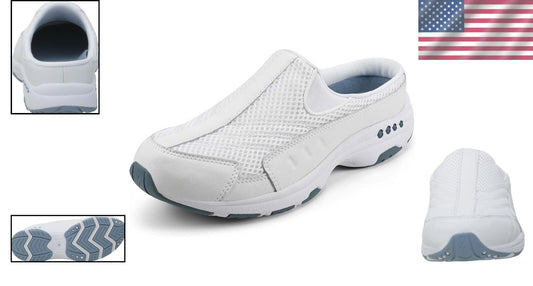 Wide Fit Women's Leather Mules with Arch Support - Stylish and Practical